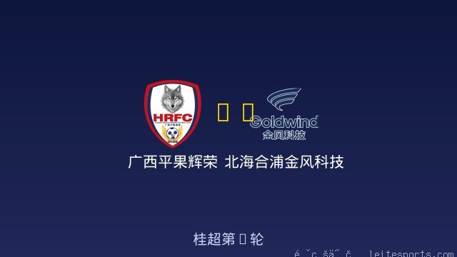 广西平果辉荣 vs 北海合浦金风科技 全场录像